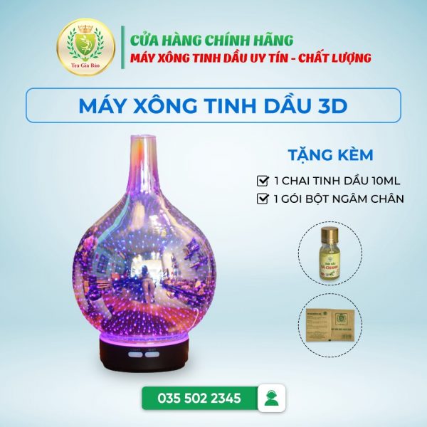 máy xông tinh đầu 3D